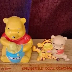 Disney | Toys | Winnie The Pooh And Friends Figurine And Bank | Poshmark